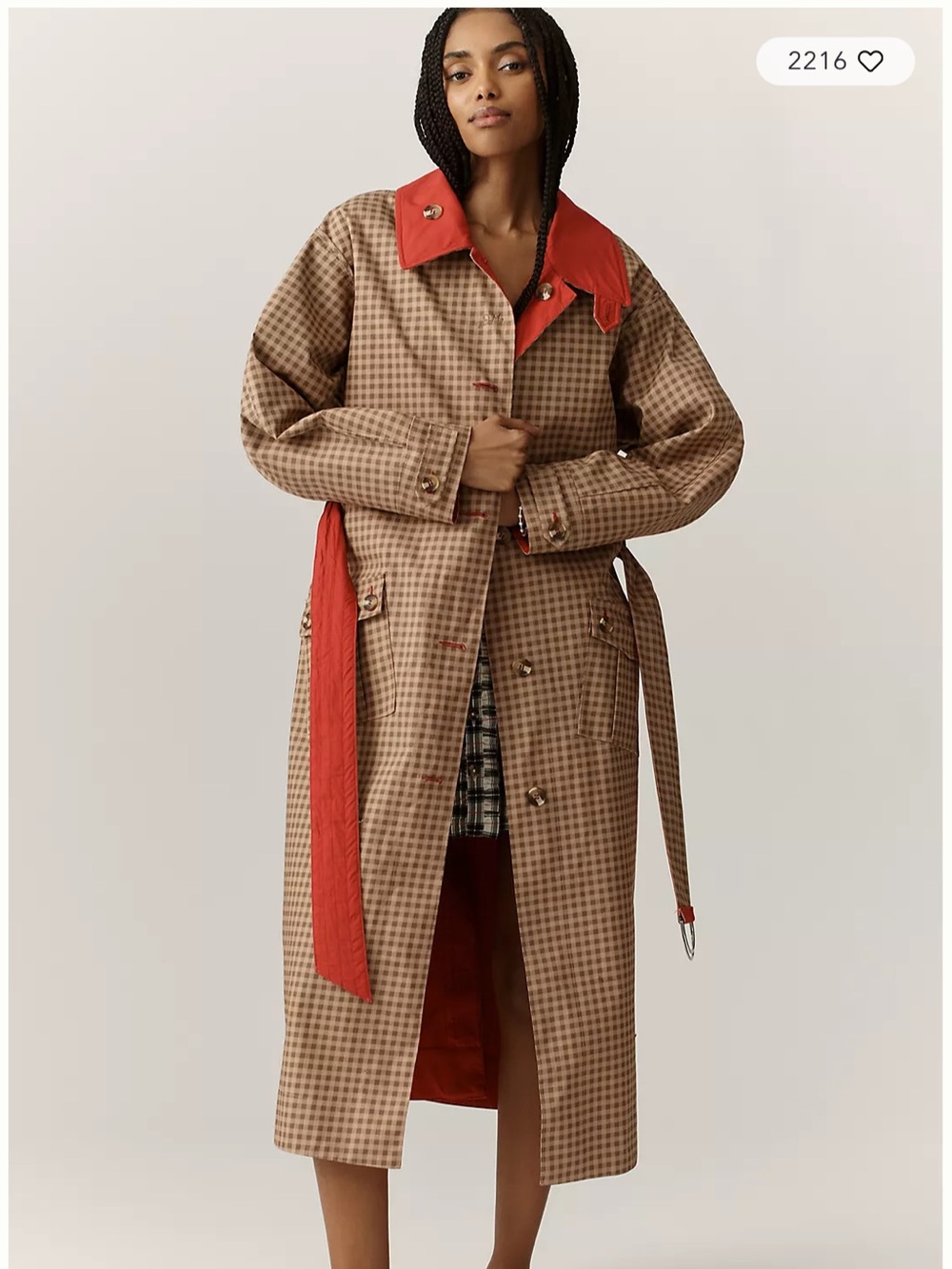 NWT DM Anja Reversible Trench Coat